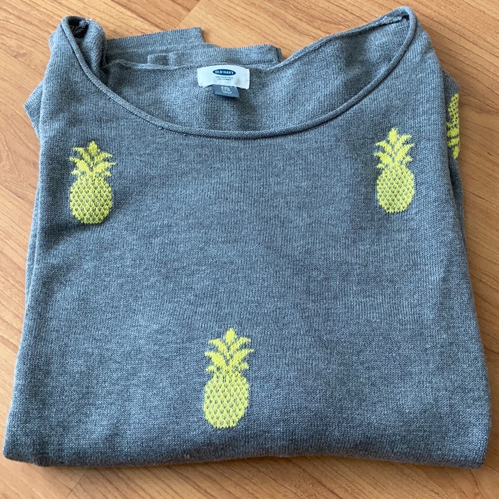 Gray & Yellow Sweater